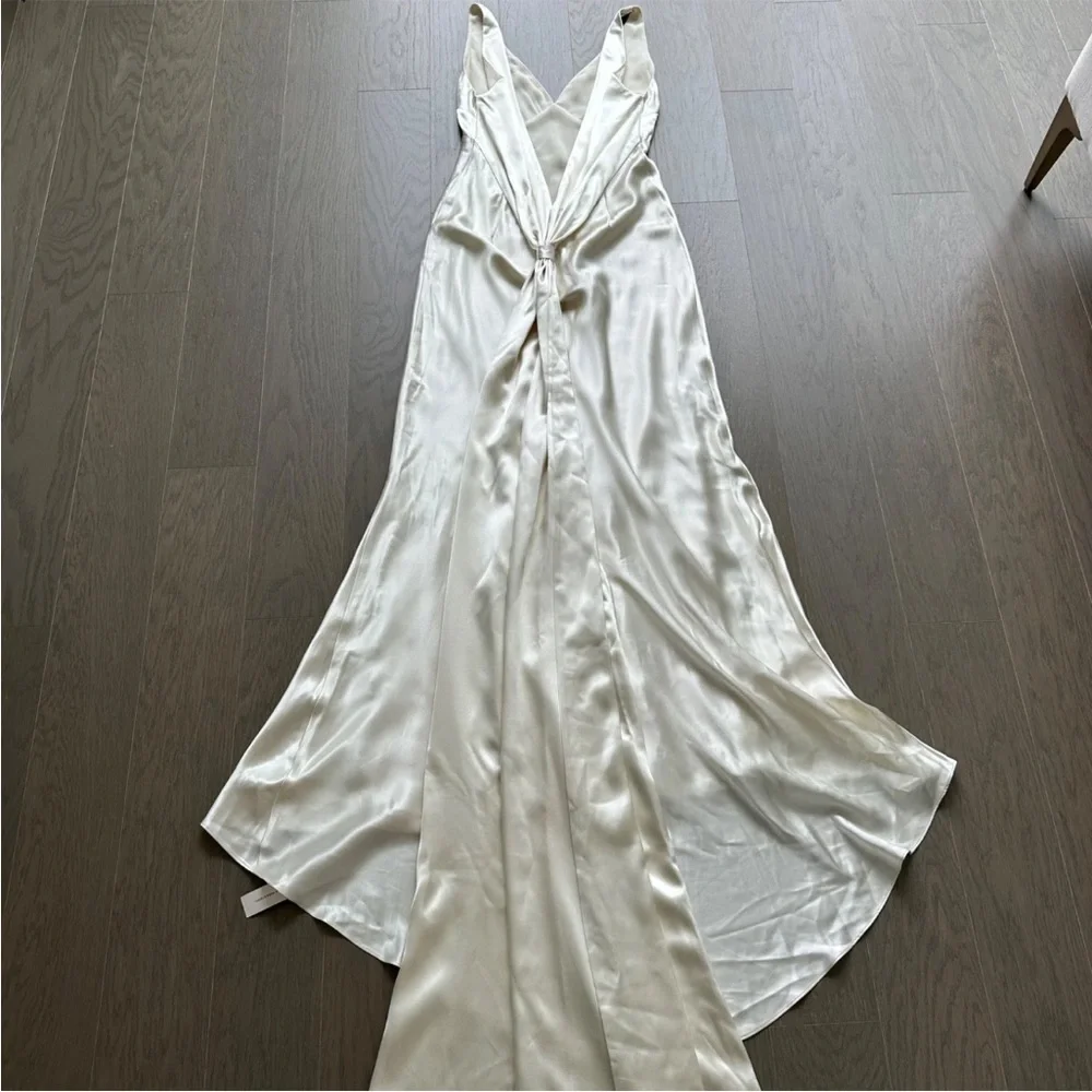 Reformation Ivory Silk Dress - Picture 2 of 6